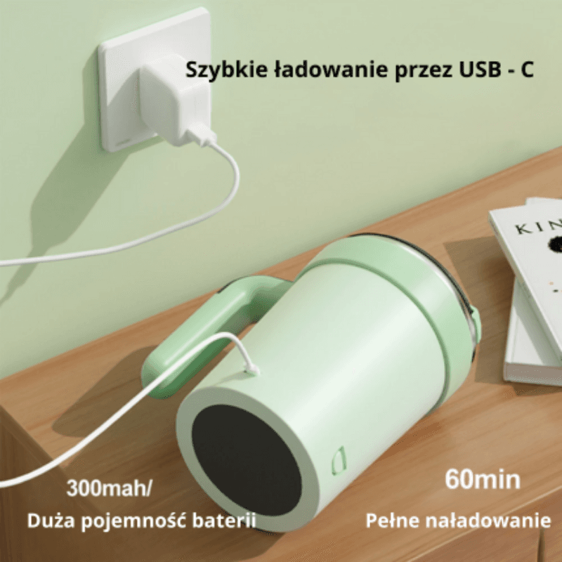 380ML Automatyczny kubek do mieszania, akumulatorowy, elektryczny, samomieszający się kubek
