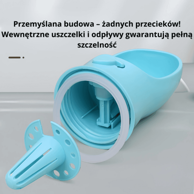 2 w 1 przenośna butelka na wodę dla psa i kota z pojemnikiem na jedzenie