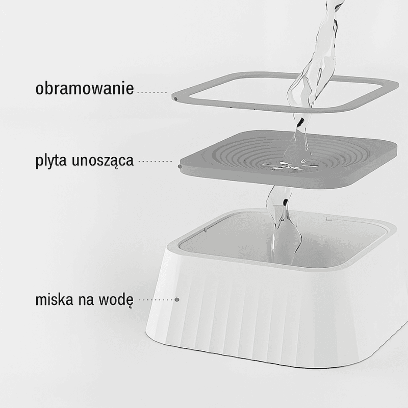 Miska na wodę dla psów z funkcją anty-rozlania